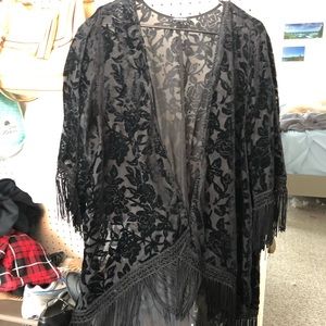 Torrid fringe kimono